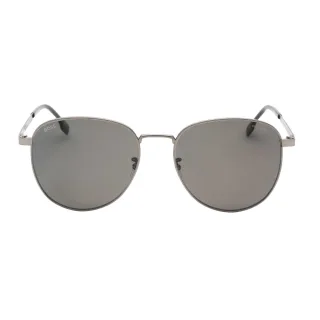 Hugo Boss - Polarisiert-Sonnenbrille für Herren, Matt (Dunkles Ruthenium/Grau)