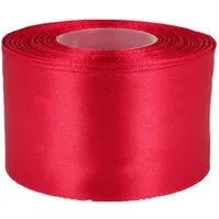 maDDma Satinband 27m Satinband 50mm Geschenkband Dekoband Verpackungsband, kirschrot