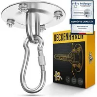 Meisterfaktur Deckenhaken für Boxsäcke - 500kg Tragekraft - Bombenfeste Boxsack Halterung, ‎Aufhängung für Boxsäcke, Deckenhalterung zur Boxsack Aufhängung - Inkl. Deutscher Anleitung