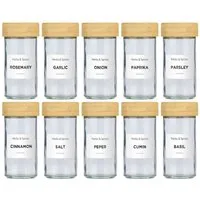 Alpina Vorratsglas alpina Gewürzgläser 12er Set - Gewürzbehälter, Glas