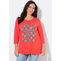 Ulla Popken T-Shirt Shirt Bon Voyage Classic Rundhals 3/4-Arm