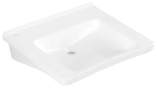 Villeroy & Boch Waschbecken ViCare 600x550mm, 10HL. ohne Überlauf Weiss Alpin AntiBac cplus 4A8063T2