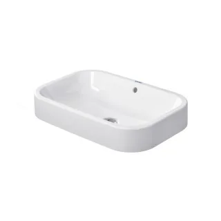 Duravit Happy D.2 Aufsatz Waschbecken 2314600000 60 x 40 cm, weiss, mit Überlauf, ohne Hahnlochbank