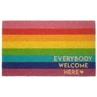 Giftcompany Fußmatte Fußmatte aus Kokosfasern Regenbogen (75x45cm)