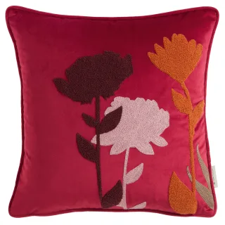 TOM TAILOR HOME Dekokissen "Flowers" aus weichem Velvet