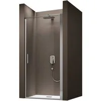 doporro Dusch-Drehtür Duschtür Nischentür dusche Duschabtrennung Duschkabine Teramo36, 75x195 cm, Einscheibensicherheitsglas