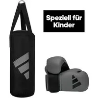adidas Performance Boxsack Youth Boxing Kit (Set, 2-tlg., mit Boxhandschuhen (8oz)