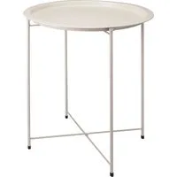 Beistelltisch Beistelltisch NOAH beige DH 47x50 cm beige Kaffeetisch Laptoptisch
