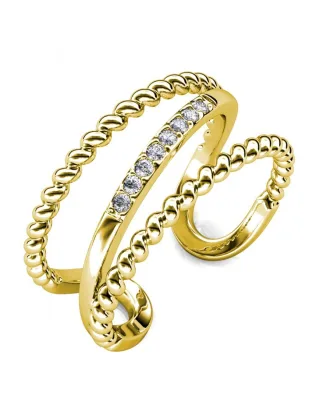 Irving Ring - Gold und Kristall