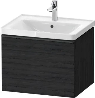 Duravit D-Neo Waschtischunterbau wandhängend Eiche Schwarz Matt 584x452x440 mm - DE42490BD160000 DE42490BD160000