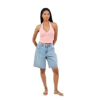 Brave Soul - Kurzes Top für Damen, Neckholder, Ärmellos (Pink/Violett)