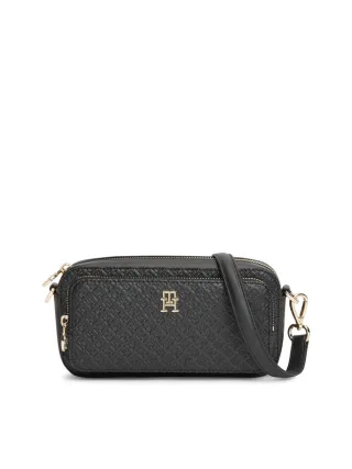 Tommy Hilfiger - Crossbody-Kameratasche mit TH-Monogramm schwarz - Gr. - OS