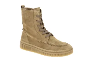 Gabor 8008.04.004 Damen Stiefeletten Beige Ferro Weit H - Lace Up Boots