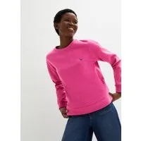 bonprix Sweatshirt lässig geschnittene Passform, bestickte Optik, ohne Verschluss
