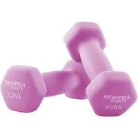 Miweba Sports Kurzhantel Gymnastikhanteln NKH100 - 9 Gewichtsklassen, (Set, Hanteln, Kurzhanteln, Gymnastikhanteln, Hantelset), Aerobic Hantel Set Kurzhantel Fitnesshanteln Gewichte