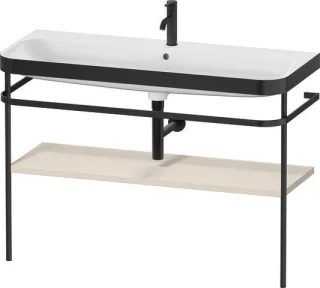 Duravit Happy D.2 Plus c-bonded Set mit Metallkonsole Taupe Supermatt 1175x490x850 mm - HP4739O83830 HP4739O83830000