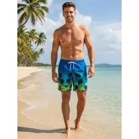 Luvanni Badehose Badehose Herren Schnelltrocknende Badeshorts Boardshorts Badeshorts mit Eingriffstaschen