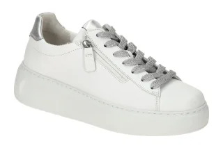 Gabor 66.488.51 FLORENZ Damenschuh Halbschuh Sneaker wei? silber PU Plateau