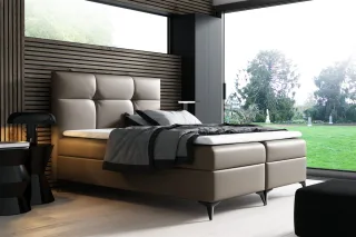 Boxspringbett Schlafzimmerbett FAITH 180x200cm inkl.Bettkasten