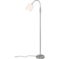 Reality Leuchten Stehlampe Tommy, Bogenleuchte 1-flammig, exkl 1x E14 max 40W, mit Kippschalter, Ein-/Ausschalter, Lesearm, Leuchtmittel wechselbar, warmweiß - kaltweiß, Leseleuchte Stehleuchte Wohnzimmer Höhe 130cm, Arm verstellbar