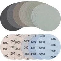 LuxusKollektion Schleifscheibe Schleifpapier 125mm Klett Rund Körnung 1000 5000 Auto 24