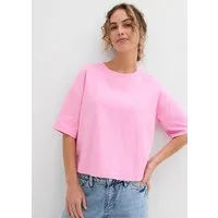 bonprix T-Shirt Oversize-Style, mit Rundhalsausschnitt, aus Baumwolle