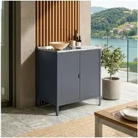 casa.pro Mehrzweckschrank »Bolognano« Schrank 92x80x50 cm mit 2 Türen