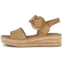 Gabor Keilsandalette, Riemchensandale, Sommerschuh mit modischer Zierschnalle