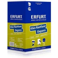 ERFURT Vliestapete Rauhfaser ELEGANCE, 15 m x 0,53 m - 12 Rollen