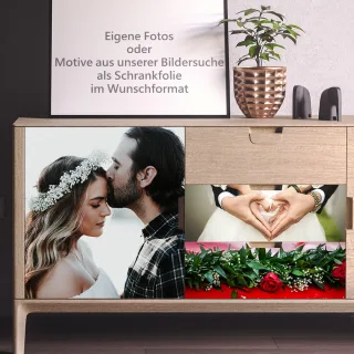 Schrankfolie, Möbelfolie mit eigenem Bild drucken lassen