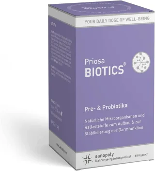 Sanopoly Priosa® Biotics | 60 Kapseln | Bakterienkulturen & Inulin-Komplex