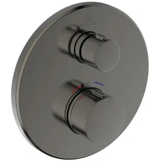 Ideal Standard Unterputz-Thermostat Ceratherm Navigo rund 1 Verbraucher, Magnetic Grey, A8578A5 A8578A5