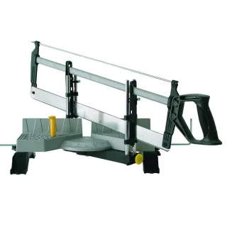 STANLEY Gehrungslade Metall mit Säge 560 x 95 mm justierbar Blatt-Spann-Schraube - 1-20-800