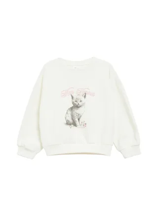 s.Oliver - Sweatshirt creme/weiß - Gr. - 98