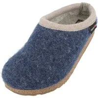 Haflinger Grizzly Panda Wollclog aus reinem Wollwalkstoff Unisex Hausschuh