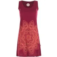 Vishes Sommerkleid Ärmelloses Jersey Kleid Baumwolle Mandala Print Sommer Alternative Mode, Boho, Hippie, Ethno, Festival
