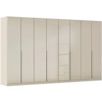 OTTO home Drehtürenschrank Kleiderschrank Kleiderschränke Schrank Garderobe AGORDO mit Glasfront (in zwei Griff-Farben, Breiten 91-405 cm) durchdachte Innenausstattung, in 8 Breiten und 2 Höhen MADE IN GERMANY