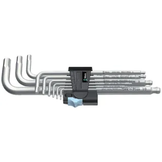 Wera 3950/9 Hex-Plus Stainless 1 Winkelschlüsselsatz, metrisch, Edelstahl, 9-teilig - 05022720001