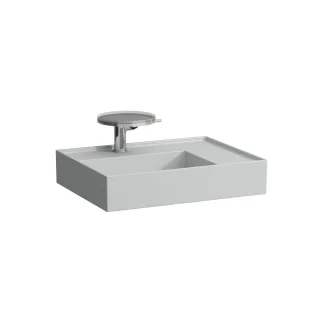 LAUFEN Waschtisch Kartell · LAUFEN 600x460, ohne Hahnloch, grau matt, 81033.4, 8103347591121 H8103347591121