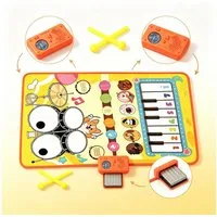 Luckice Babymöbel-Set Kinderspielzeug Baby Spielzeug Musikmatte Klaviermatte Kinder, (Set, 1-tlg., ab 1 2 3 Jahre 19 Liedern 10 Tieren Geschenk Mädchen Junge), Baby Spielzeug Musikmatte Weihnachts Geburtstag