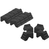 BigDean Blumentopfuntersetzer 12x Blumentopf Füßchen Anthrazit Pflanzkübel Untersetzer extra stabi, Zubehör für Pflanztöpfe, Set, 12-tlg., Robuste, Standhafte, Füßchen für Blumentöpfe, Kübel und mehr