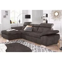 exxpo - sofa fashion Ecksofa Spring, super bequem, mit Armteil- und Kopfteilfunktion, mit Bettfunktion & Bettkasten, Luxus-Microfaser +Simply Clean!