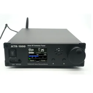 AMNVOLT ATR1000 1000W 1.8-30MHz Automatic Antenna Tuner HF Shortwave Radio Tuner Supports WIFI Remote Control For YAESU