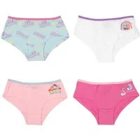 PAW PATROL Slip Paw Patrol Mädchen Slips im 4er Pack 100% Baumwolle fröhliche Designs