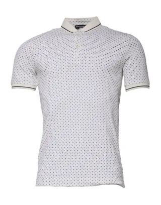 Punkte-Polo-Shirt im klassischen Schnitt