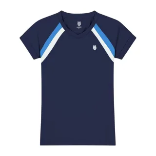 K-Swiss - T-Shirt für Damen, V-Ausschnitt (Marine)