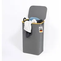 Roxlin Wäschekorb Wäschekorb 100L mit Deckel & herausnehmbarer Tasche, faltbar & tragbar