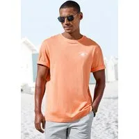 Beachtime T-Shirt, sommerliches Shirt mit modischem Surfer Print Regular-Fit, mit kleinem Print vorn und großem Print hinten