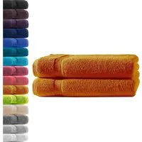 Hometex Premium Textiles Handtuch in Premium Qualität 500 g/m², Feinster Frottier-Stoff 100% Baumwolle, 2x Duschtuch, weich, saugfähig, extra schwer & flauschig