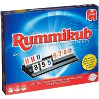 Jumbo Spiele Spiel Original Rummikub XXL mit großen Zahlen, Familienspiel